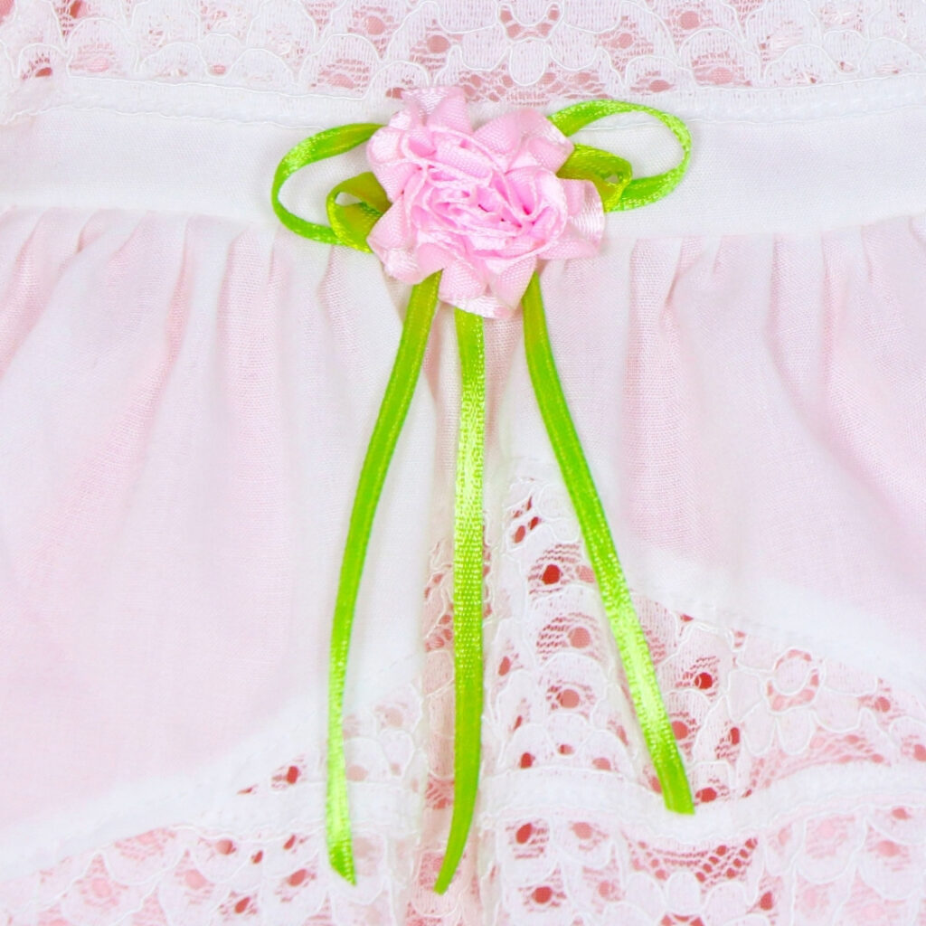 Pink Vintage Lace Dress Outfit for Reborn Dolls – Fits 20–22 Inch Dolls