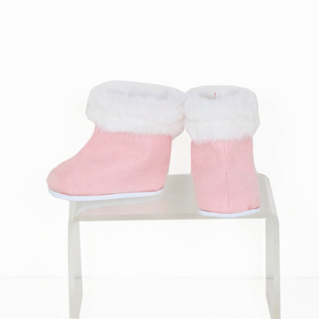 Pink Winter Coat & Boots Outfit for Reborn Dolls – Fits 22-Inch Dolls