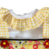 Yellow Floral Pinafore Reborn Doll Outfit with Bloomers & Hair Puffs – 22-Inch Fit