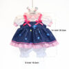 Galaxy print doll dress outfit dimensions for 22 inch dolls 14 inch length and 6 inch width