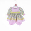 Pastel floral ruffle dress outfit with bloomers for reborn dolls fits 20 to 22 inch dolls